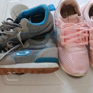 Skechers Kids' Blue and Pink Sneakers